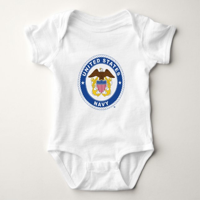 Body Para Bebé Marina de Estados Unidos | Oficial Escudo (Anverso)