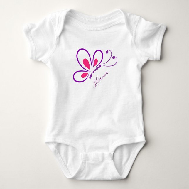 Body Para Bebé Mariposa (Anverso)