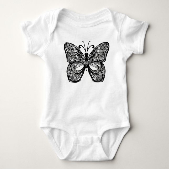 Body Para Bebé Mariposa (Anverso)