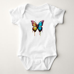 Body Para Bebé Mariposa arco iris camiseta
