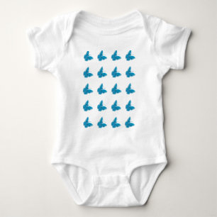 Body Para Bebé Mariposa azul