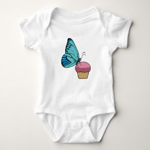 Body Para Bebé Mariposa con Muffin