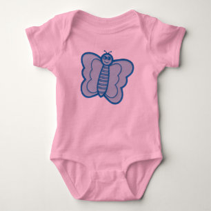 Body Para Bebé Mariposa feliz de la cara