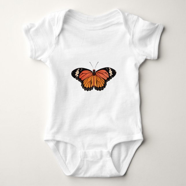 Body Para Bebé Mariposa monarca (Anverso)