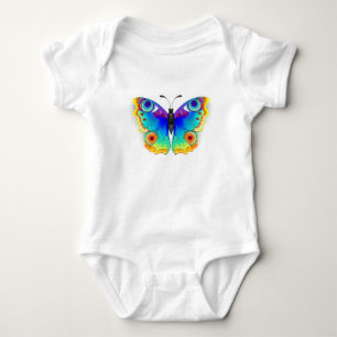 Body Para Bebé Mariposa Pavo Real Ojo de Arcoíris
