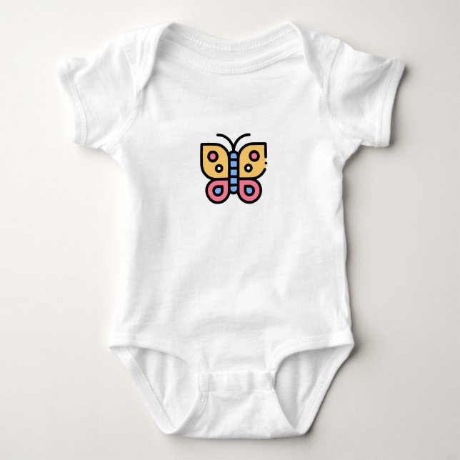 Body Para Bebé Mariposa pequeña (Anverso)