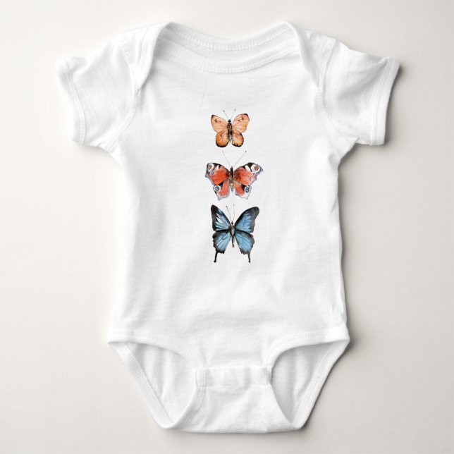 Body Para Bebé Mariposas (Anverso)