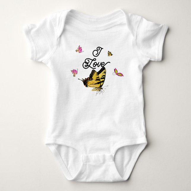 Body Para Bebé Mariposas (Anverso)