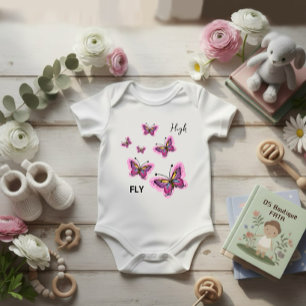 Body Para Bebé Mariposas voladoras