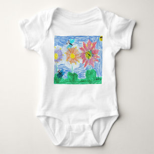 Body Para Bebé Mariposas y flores de Juan