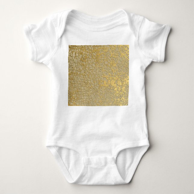 Body Para Bebé Mármoles de oro: Diseño de textura poco profundo (Anverso)