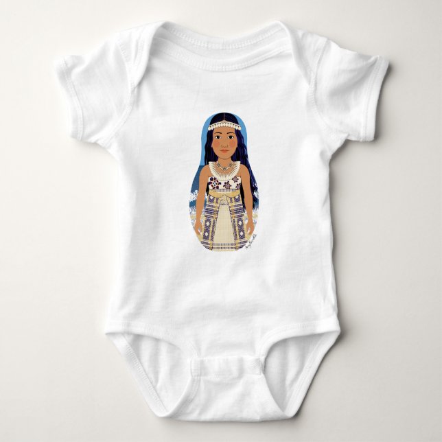 Body Para Bebé Marshallese Matryoshka Baby Bodysuit (Anverso)