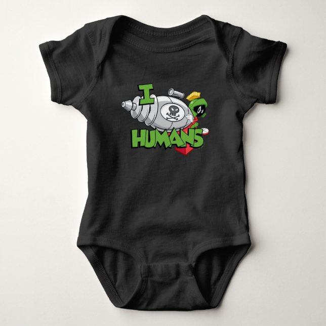 Body Para Bebé MARVIN THE MARTIAN™ I Laser Humans (Anverso)