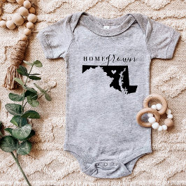 Body Para Bebé Maryland Home Grown State Tee