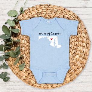 Body Para Bebé Maryland Home Grown State Tee