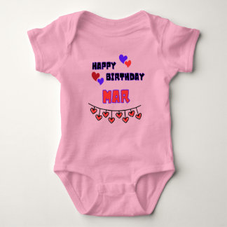 Body Para Bebé Marzo Cumpleaños Baby Bodysuit