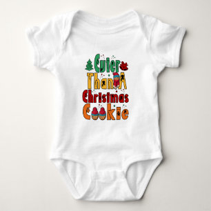 Body Para Bebé Más lindo que una galleta de Navidad