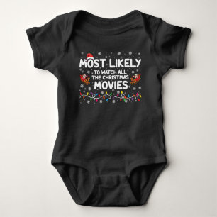 Body Para Bebé Más Probable Que Vea Todas Las Películas De Navida