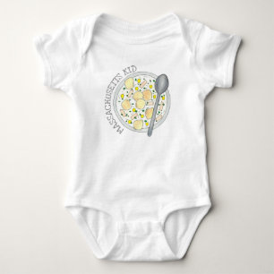 Body Para Bebé Masachusetts Kid New England Clam Chowder Foodie