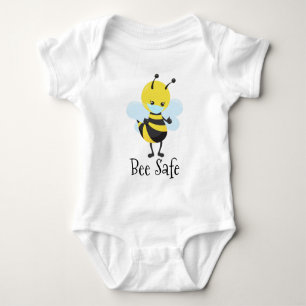 Body Para Bebé Máscara Cute Bee Safe Face Máscara Covid Pandemia