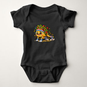 Body Para Bebé Mascota de comida de taco lindo corriendo
