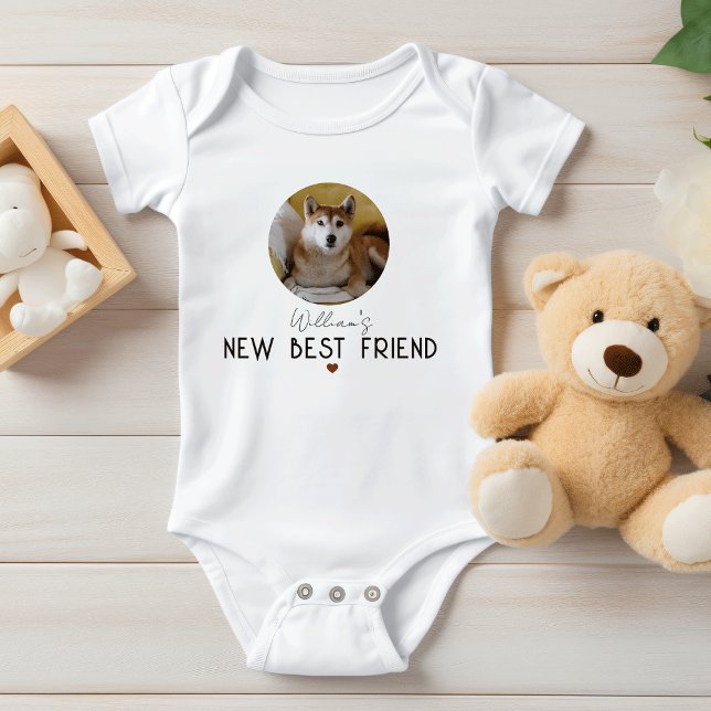 Body Para Bebé Mascota personalizado Foto Bebé - Amigo Perro Pers (Subido por el creador)