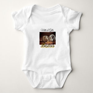 Body Para Bebé Mascotas amigos bestias agregar nombre mascota fot