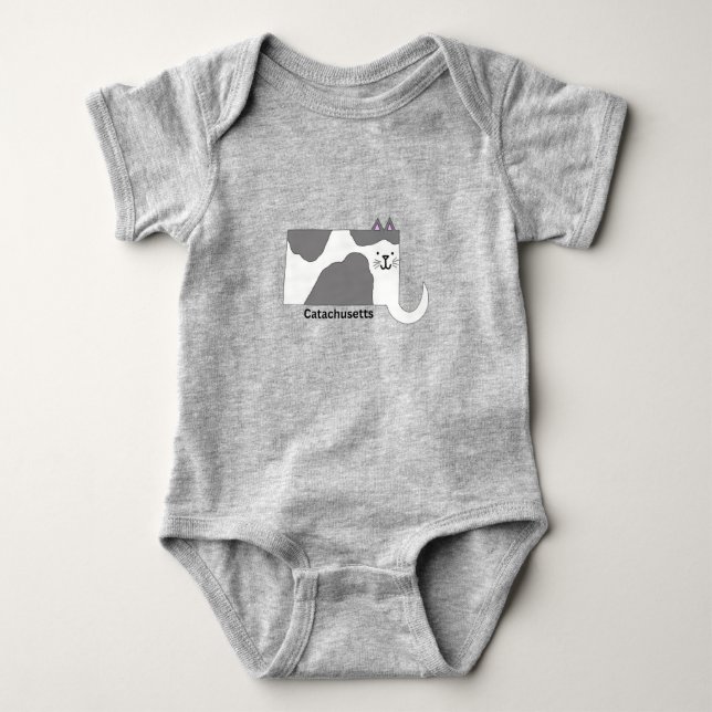 Body Para Bebé Massachusetts Catachusetts Baby Bodysuit (Anverso)