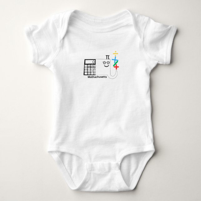 Body Para Bebé Massachusetts Mathachusetts Baby Bodysuit (Anverso)
