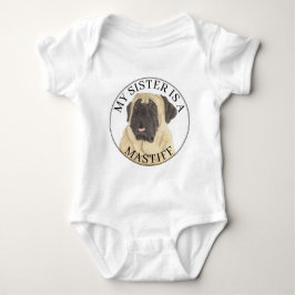 Body Para Bebé Mastiff Dog Big Sister