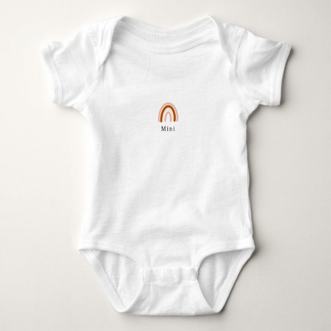 Body Para Bebé Matching Mini With Rainbow Baby Romper (Anverso)
