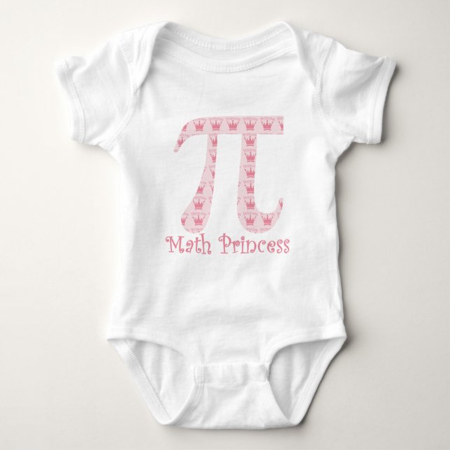 Body Para Bebé Math Princess Pi (Anverso)