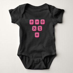 Body Para Bebé Math Symbols matemáticos Rótulos matemáticos matem