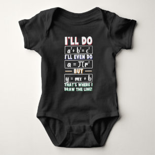 Body Para Bebé Math Teacher geek matemáticas Nerd Formula pi day