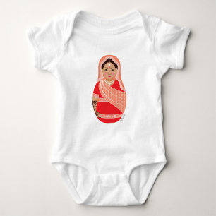 Body Para Bebé Matriuska india (roja)
