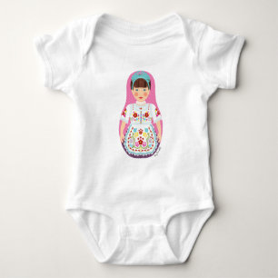 Body Para Bebé Matryoshka Húngaro Baby Bodysuit