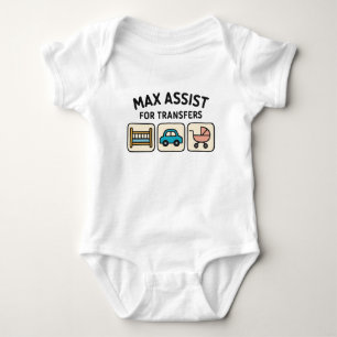 Body Para Bebé Max Ayuda para Transferencias, Bodysuit de Movilid
