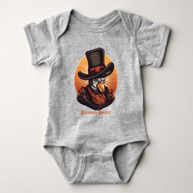 Body Para Bebé Mayflower Gobbler (Anverso)