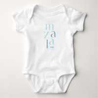 Mazel Tov felicitaciones Blue Hebrew