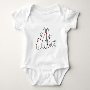 Body Para Bebé Mazipoodles Gatos Cubiertos 2