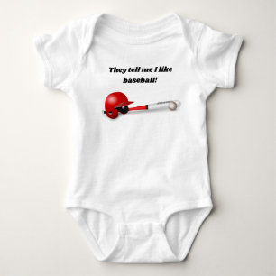 Body Para Bebé Me Dicen Que Me Gusta El Bebé De Béisbol
