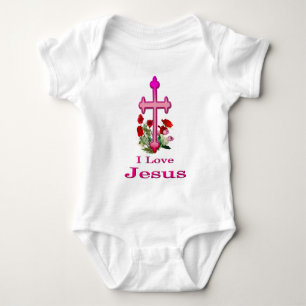 Body Para Bebé Me encanta el diseño de Jesús 2