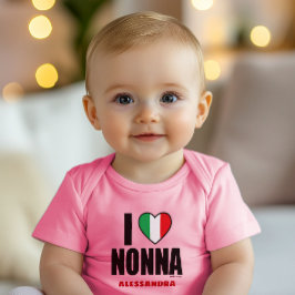 Body Para Bebé ME ENCANTA EL NONNA personalizado del traje de beb