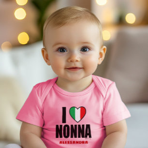 Body Para Bebé ME ENCANTA EL NONNA personalizado del traje de beb