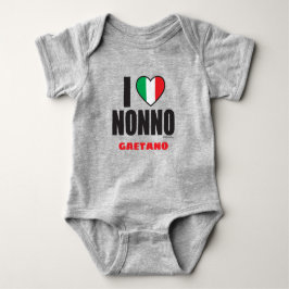 Body Para Bebé ME ENCANTA EL NONNO italiano Baby Bodysuit