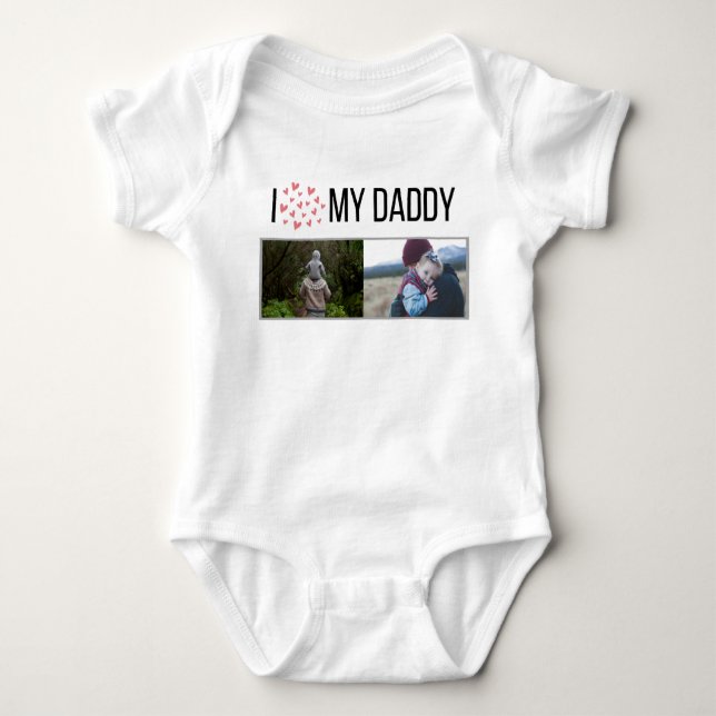 BODY PARA BEBÉ ME ENCANTA LA FOTO PERSONALIZADO DE MI PAPÁ DE BEB (Anverso)