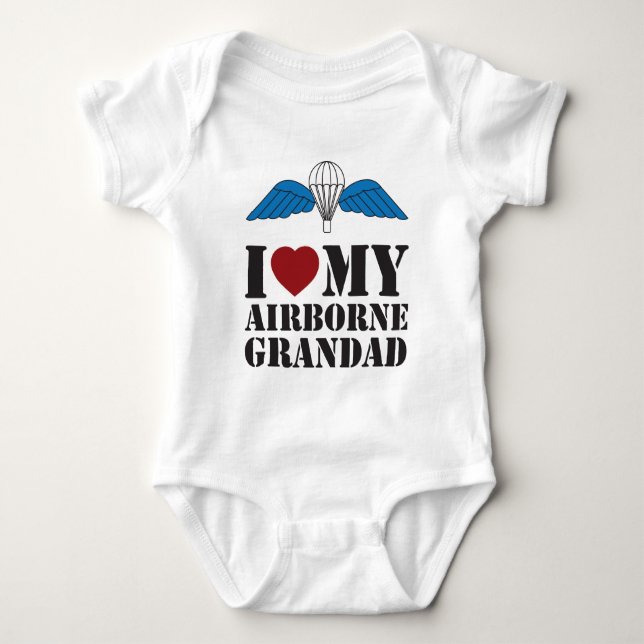 BODY PARA BEBÉ ME ENCANTA MI ABUELO DE AIRBORNE (Anverso)