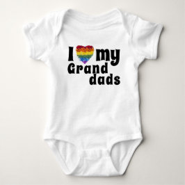 Body Para Bebé Me encanta mi forma de corazón de los grandes padr