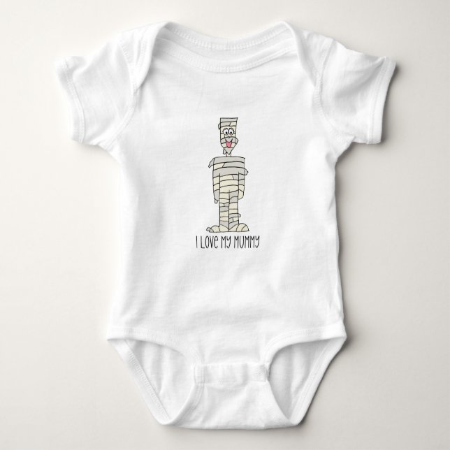 Body Para Bebé Me encanta mi mamá Halloween Baby Bodysuit (Anverso)