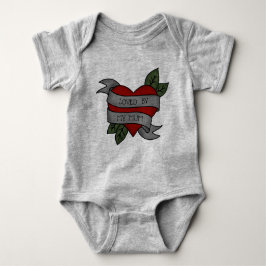 Body Para Bebé ME ENCANTA MI MAMÁ - Tatuaje al latido del corazón